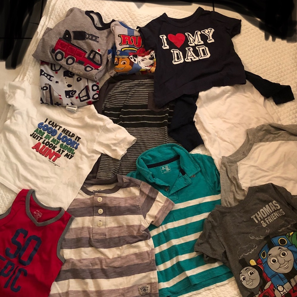 12 piece assortment of toddle tops and PJs!